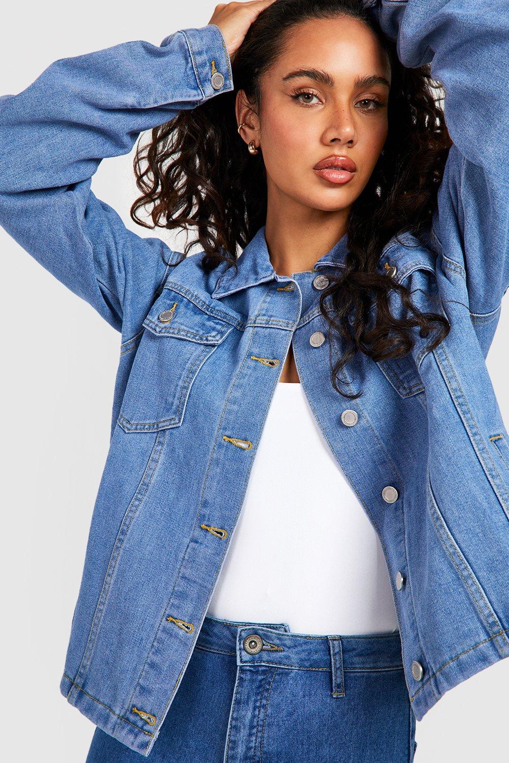 Boohoo denim shop jacket womens